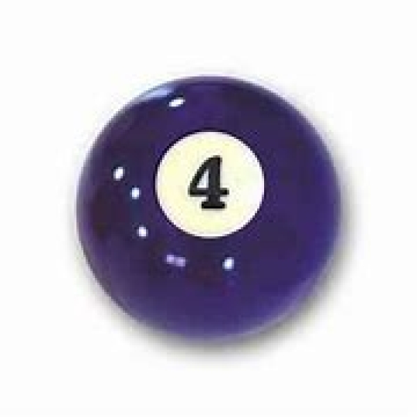 Aramith Individual Pool Ball Nr.4 Purple 51mm